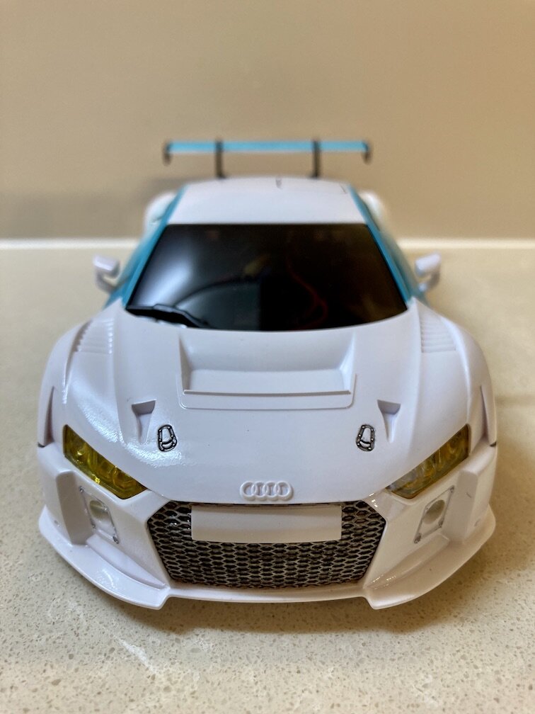 ミニッツボディ Audi R8 LMS Polished Aluminium - ホビーラジコン