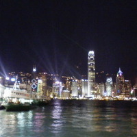 香港 香港島の夜景