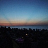 balearic sunrise @ kamonomiya beach 夜明け前