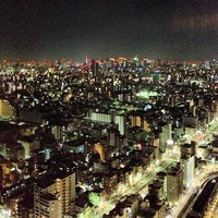東京スカイツリー イーストタワー 30階から日本橋、銀座方面の夜景...