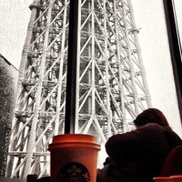 Starbucks Coffee 東京スカイツリー・ソラマチ東6階店 雪の...