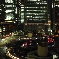 KITTE 夜の屋上庭園から東京駅丸の内駅舎の動画...