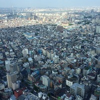 東京スカイツリー イーストタワー 30階から東あずま、平井方面の眺め...